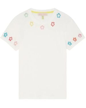 Mira Mikati Camiseta bordada - Blanco