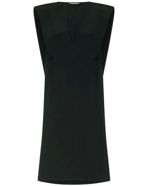 Loulou de Saison Lio Darted Mini Dress - Black