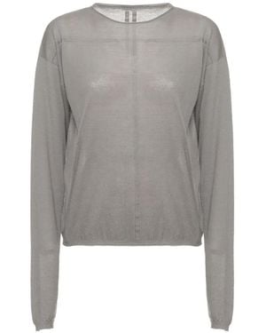 Rick Owens Felpa Leggera - Grigio