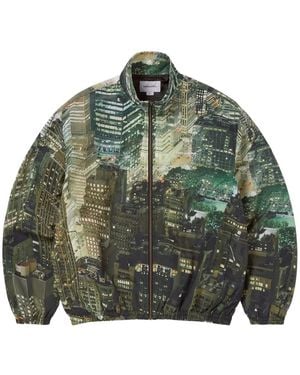 thisisneverthat Bomberjacke Mit City-Print - Grün