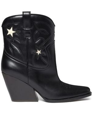 Stella McCartney Cloudy Alter Mat Cowboy Boots - Black