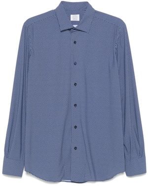 Mazzarelli Printed Shirt - Blue