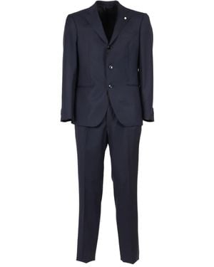 Luigi Bianchi Single-Breasted Suit - Blue
