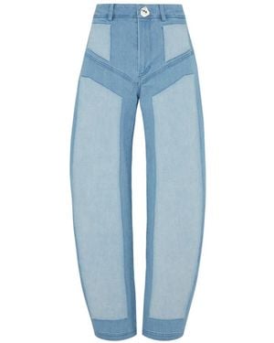Violante Nessi Battiato Contrasting-Panels Jeans - Blue