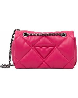 Emporio Armani Quilted Crossbody Bag - Pink