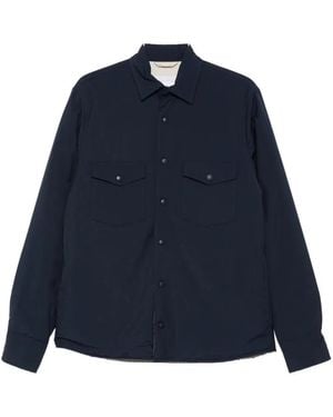 Eleventy Shirt Jacket - Blue