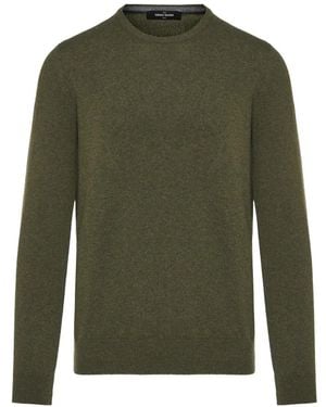Gran Sasso Crew-Neck Long-Sleeve Sweater - Green