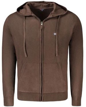 Norway 1963 Zip-Up Hoodie - Brown