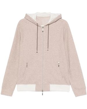 Doriani Cardigan Con Cappuccio - Neutro