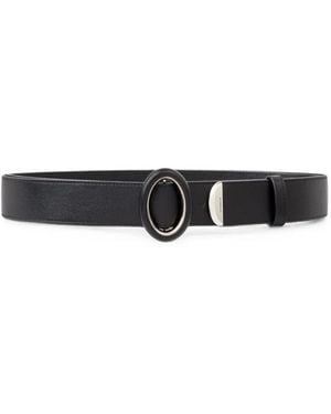 Givenchy Cinturón Sculpted Gem De Piel - Blanco