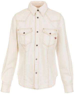 DIESEL De-Waves Chest-Pocket Shirt - White