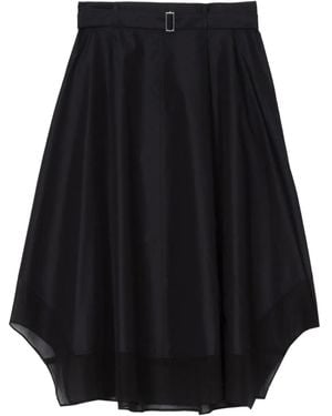 3.1 Phillip Lim Belted Layered Skirt - Black