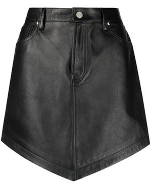 Alexandre Vauthier Minifalda Con Cintura Alta - Negro