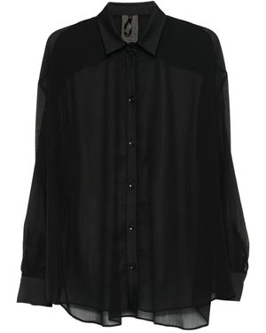 RHIZOME Cora Silk Shirt - Black