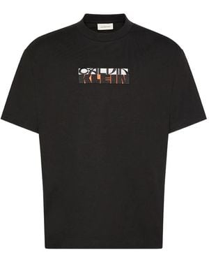 Calvin Klein Camiseta con logo estampado - Negro