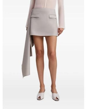Anna Quan Ascoli Draped Mini Skirt - White