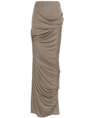 Entire studios Dia Draped-Design Maxi Skirt - Natural