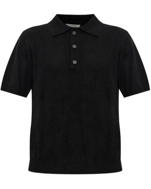 Entire studios Kurzärmeliger Pullover Mit Polokragen - Schwarz