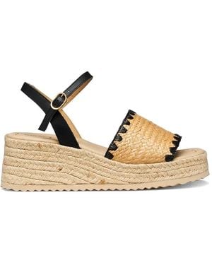 Geox Woven Platform Espadrilles - Natural