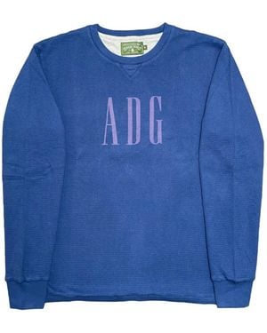 DENIM TEARS Long-Sleeve Jumper - Blue
