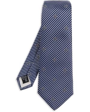 Giorgio Armani ストライプ ネクタイ - ブルー