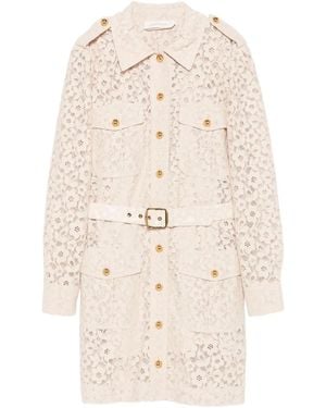 Zimmermann Delicate Lace Mini Dress - Natural