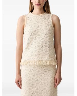 Pedro Del Hierro Madrid Sleeveless Blouse - Natural