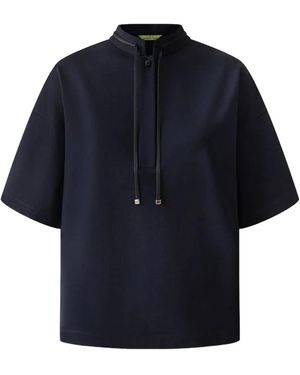 Shanghai Tang Top Con Coulisse - Blu