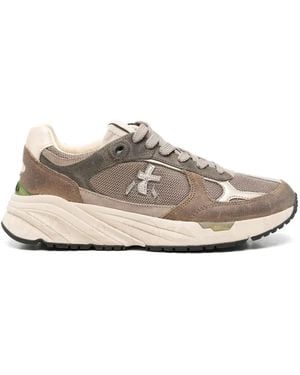 Premiata Mased 8597 Panelled Trainers - White