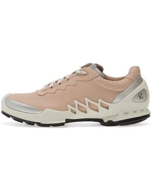 Ecco Biom Aex Leather Trainers - White