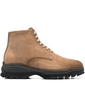 Santoni Ankle Lace-up Fastening Boots - ブラウン