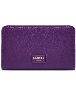 Lancel Zip-Up Wallet - Purple