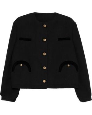 Blazé Milano Missy Tweed Jacket - Black
