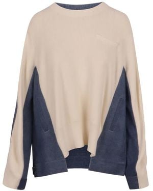 Jovonna London Layered-Effect Denim Jacket - Blue