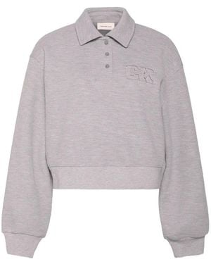 Calvin Klein Buttoned Logo-Detail Polo Shirt - White