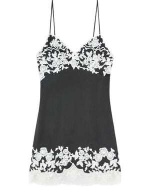 Ermanno Scervino Lace Sleeveless Mini Dress - Black