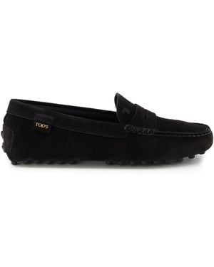 Tod's Gommino Loafer Aus Wildleder - Schwarz