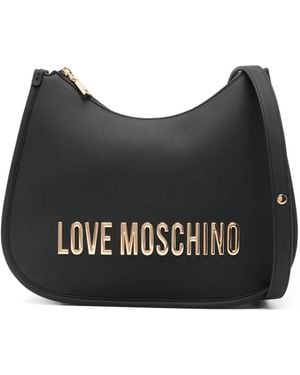 Love Moschino Logo Shoulder Bag - Black