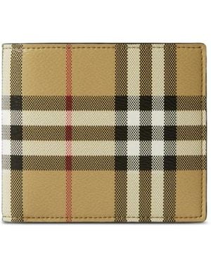 Burberry Vintage Check Leren Portemonnee - Meerkleurig