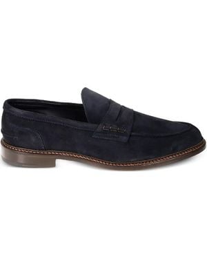 Tricker's Adam Penny Suede Loafers - Blue