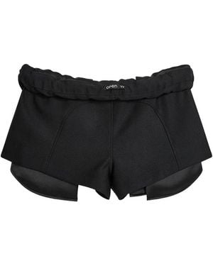 OPEN YY Drawstring-Waist Shorts - Black