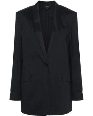 Theory Shawl-Lapels Single-Breasted Blazer - Blue