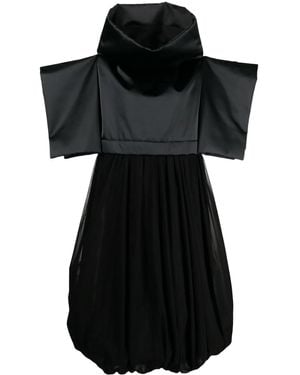 Comme des Garçons ワイドスリーブ ドレス - ブラック