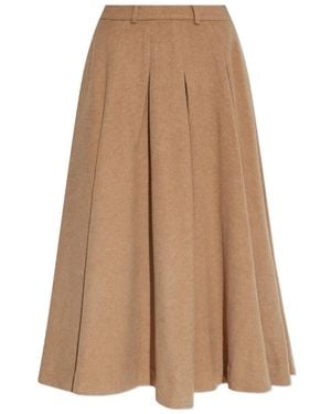 By Malene Birger Gonna Midi Plissé - Marrone