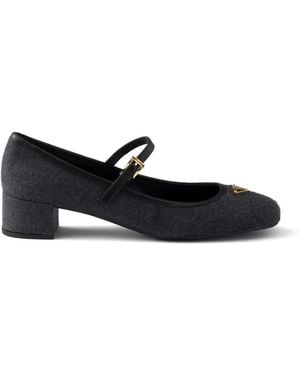 Prada Fabric Court Shoes - White