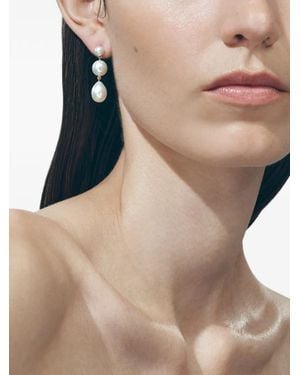 Sophie Bille Brahe Amis De Luce Pearl Drop Earrings - Natural