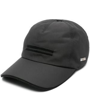 ZEGNA Gorra con logo bordado - Negro