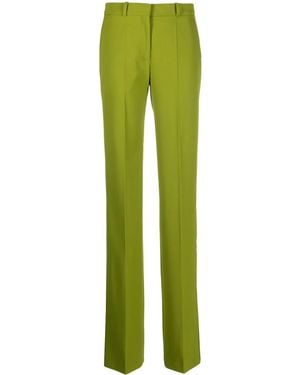 Del Core Pressed-Crease Straight-Leg Pants - Green