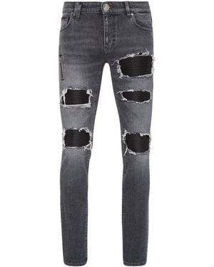 Philipp Plein Rock Star Slim-Cut Jeans - Grey