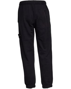 Stone Island Compass Badge Fleece Trousers - Blue